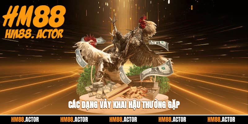  Các dạng vảy khai hậu thường gặp